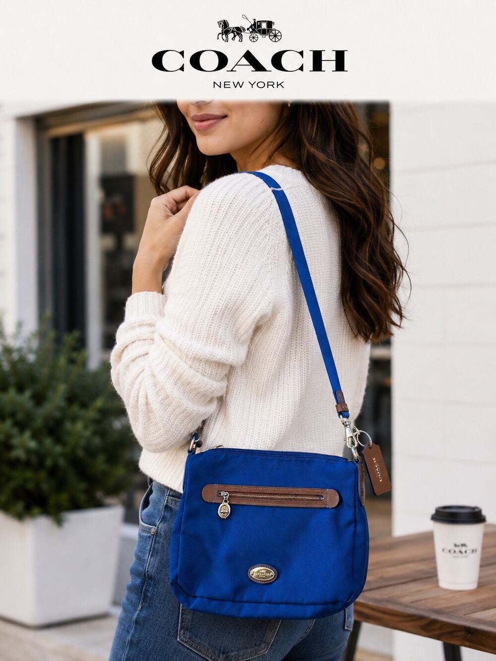Coach Sawyer Crossbody Bag F37239 – Blue Twill/Canvas